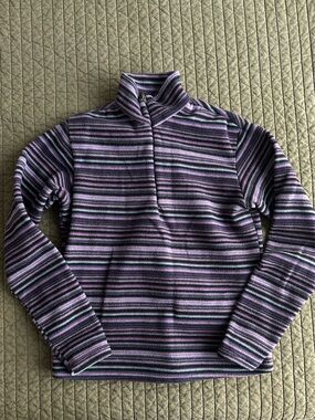 Patagonia — Purple Striped Fleece